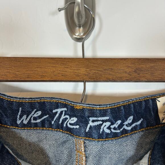 Free People We the Free Bailey Denim Mini Skirt. Size Waist 26 100% Cotton - Picture 10 of 11